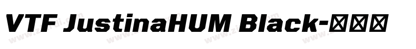 VTF JustinaHUM Black字体转换 VTF JustinaHUM Black字体转换